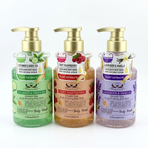 شامپو بدن اسکراب دار میوه ای ShowerGel-WOKALI